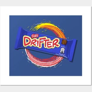 Pure Drifter Chocolate Bar Design - Car Drifting Posters and Art